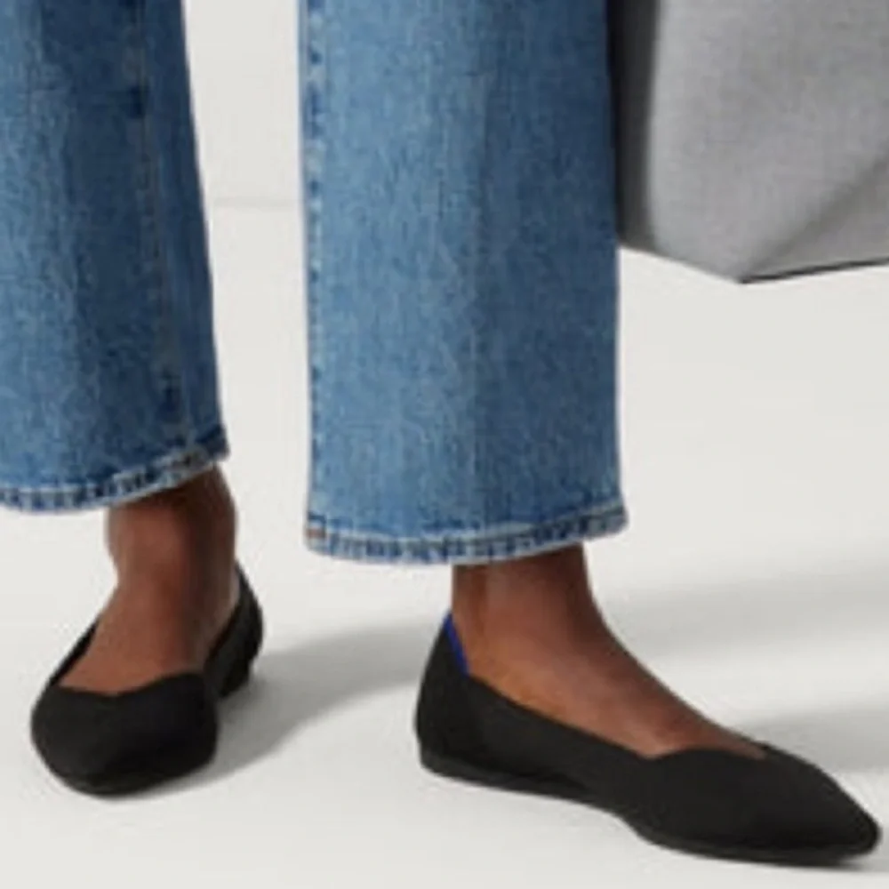 Rothy’s The Point Ballet Flats Solid Black - Picture 1 of 8